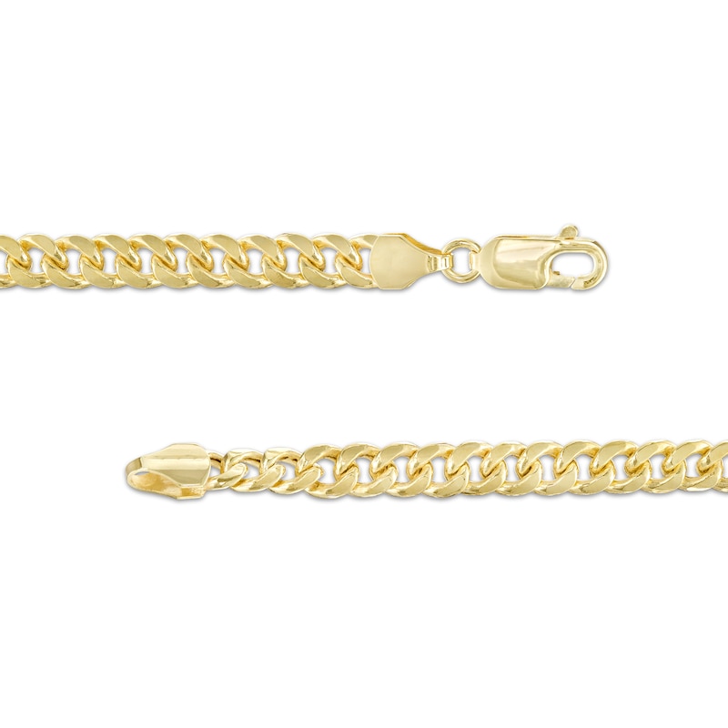 4.5mm Cuban Curb Chain Necklace in Hollow 10K Gold - 22"