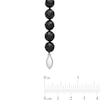 Thumbnail Image 2 of Faceted Onyx Bead Strand Necklace, Bracelet and Stud Earrings Set in Sterling Silver