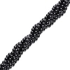 Onyx Bead Multi-Strand Bracelet with Sterling Silver Clasp - 8.0"