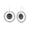 Thumbnail Image 0 of Onyx and Freshwater Cultured Pearl Edge Wire Drop Earrings in Sterling Silver