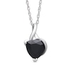 Thumbnail Image 0 of 8.0mm Faceted Trillion-Cut Onyx Pendant in Sterling Silver