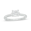 Thumbnail Image 0 of Kleinfeld® 1.18 CT. T.W. Princess-Cut Diamond Collar Solitaire Engagement Ring in 14K White Gold (I/I1)
