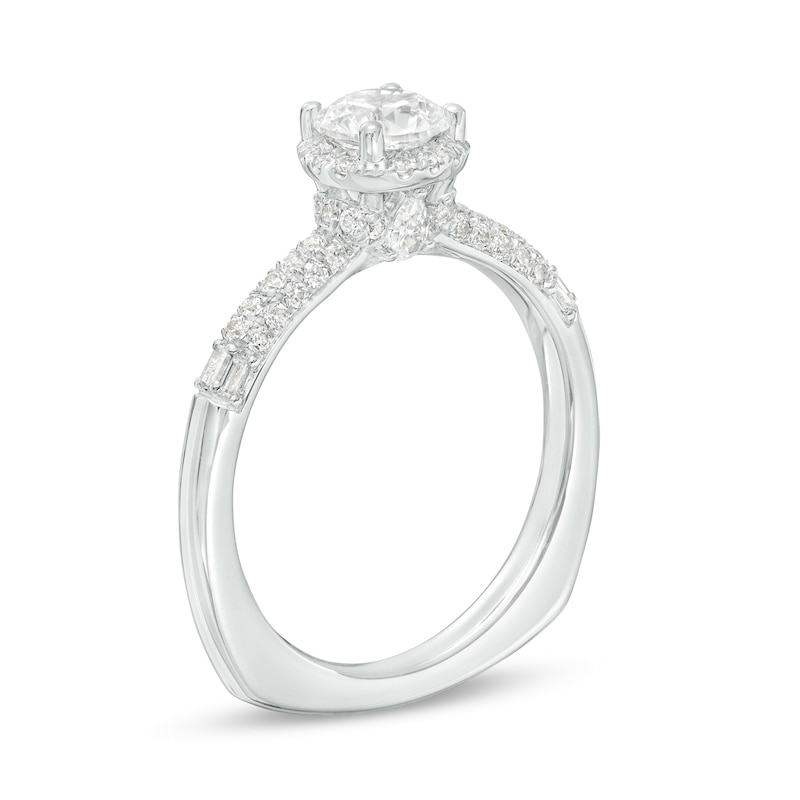 Kleinfeld® 1.115 CT. T.W. Diamond Hidden Frame Engagement Ring in 14K White Gold (I/I1)