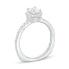 Kleinfeld® 1.115 CT. T.W. Oval Diamond Frame Engagement Ring in 14K White Gold (I/I1)