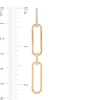 The Kindred Links from Vera Wang Love Collection 0.23 CT. T.W. Diamond Paper Clip Link Drop Earrings in 10K Gold