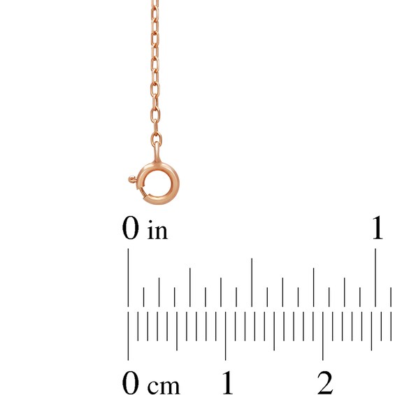 6.0-7.0mm Oval Freshwater Cultured Pearl Dangle and 14K Rose Gold Bead Necklace