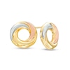 Thumbnail Image 0 of Love Knot Stud Earrings in 14K Tri-Tone Gold