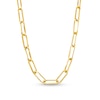 Thumbnail Image 1 of 5.5mm Paper Clip Chain Necklace in Hollow 10K Gold - 16&quot;