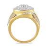 1.99 CT. T.W. Multi-Diamond Double Frame Bypass Ring in 10K Gold