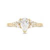 Thumbnail Image 2 of Vera Wang Love Collection 0.95 CT. T.W. Pear-Shaped Diamond Double Row Shank Engagement Ring in 14K Gold