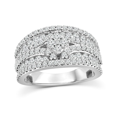 1.52 CT. T.W. Diamond Multi-Row Engagement Ring in 14K Gold