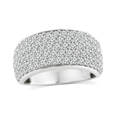 2.03 CT. T.W. Diamond Multi-Row Anniversary Band in 14K White Gold