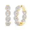 Thumbnail Image 0 of 2.03 CT. T.W. Diamond Twist Inside-Out Hoop Earrings in 14K Gold