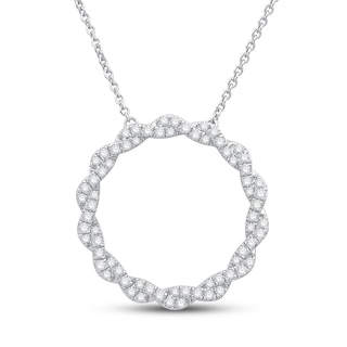 Circle of Gratitude® Collection CT. T.W. Diamond Twist Necklace in 10K Gold – 19