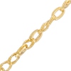 Thumbnail Image 0 of Italian Gold Diamond-Cut 5.6mm Link Chain Bracelet in Hollow 14K Gold – 7.5"
