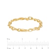 Thumbnail Image 3 of Italian Gold Diamond-Cut 5.6mm Link Chain Bracelet in Hollow 14K Gold – 7.5"