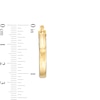 Thumbnail Image 1 of Italian Gold 20.0mm Glitter Enamel Outer Edge Tube Hoop Earrings in 14K Gold