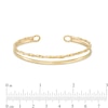 Thumbnail Image 2 of Twisted Double Open Bangle in 10K Gold