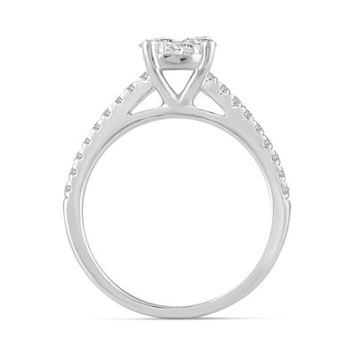 0.69 CT. T.W. Multi-Diamond Engagement Ring in 14K White Gold