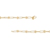 4.6mm Paper Clip Link Chain Bracelet in Hollow 14K Gold – 8.0"