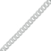 Men's 0.50 CT. T.W. Diamond Cuban Curb Chain Bracelet in Sterling Silver – 8.5"