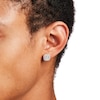 Thumbnail Image 1 of Men's 0.45 CT. T.W. Octagon-Shaped Multi-Diamond Frame Stud Earrings in 10K Gold