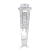 Thumbnail Image 1 of 1.52 CT. T.W. Diamond Frame Triple Row Engagement Ring in 14K White Gold