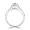 Thumbnail Image 2 of 1.52 CT. T.W. Diamond Frame Triple Row Engagement Ring in 14K White Gold