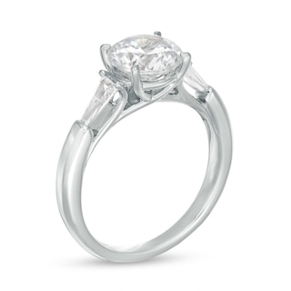 2.50 CT. T.W. Certified Lab-Created Diamond Engagement Ring in 14K White Gold (F/I1)