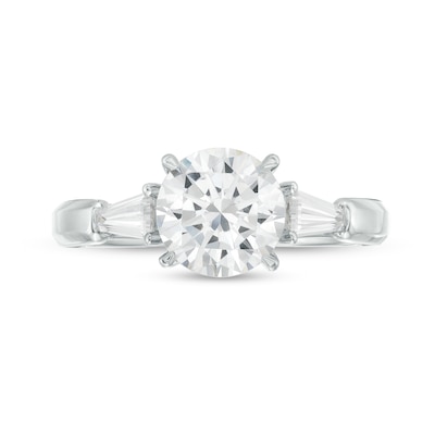 2.50 CT. T.W. Certified Lab-Created Diamond Engagement Ring in 14K White Gold (F/I1)