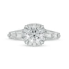 Thumbnail Image 3 of 1.50 CT. T.W. Certified Lab-Created Diamond Frame Engagement Ring in 14K White Gold (F/I1)