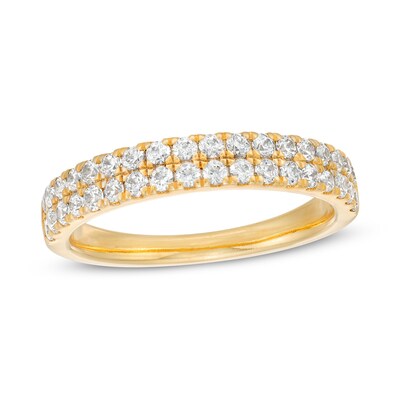 CT. T.W. Diamond Double Row Anniversary Band in 10K Gold