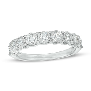 0.50 CT. T.W. Diamond Nine Stone Anniversary Band in 10K Gold