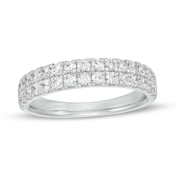 CT. T.W. Diamond Double Row Anniversary Band in 10K Gold