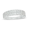 Thumbnail Image 1 of 1.25 CT. T.W. Diamond Double Row Anniversary Band in 10K White Gold