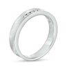 0.05 CT. T.W. Diamond Five Stone Anniversary Band in 10K White Gold