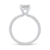 0.95 CT. T.W. Oval-Shaped Multi-Diamond Engagement Ring in 14K White Gold