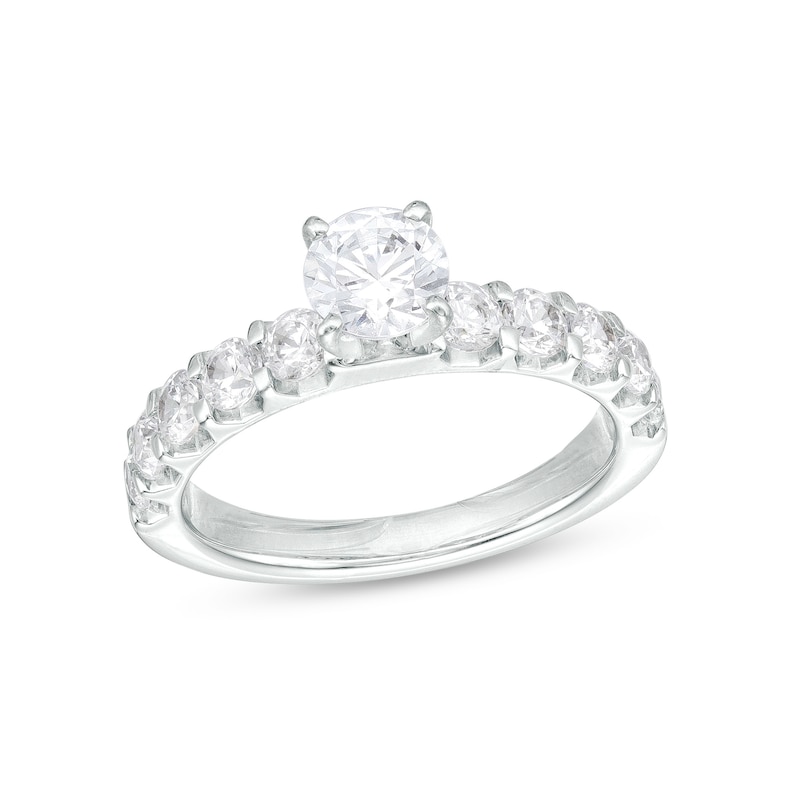 1.50 CT. T.W. Diamond Engagement Ring in 14K White Gold (I/I2)|Peoples Jewellers