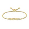 Thumbnail Image 1 of 0.05 CT. T.W. Diamond &quot;mama&quot; Bear Bolo Bracelet in 10K Gold – 8.0&quot;