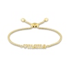 Thumbnail Image 1 of Diamond Accent Heart Trio &quot;mama&quot; Bolo Bracelet in 10K Gold – 8.0&quot;