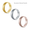 Thumbnail Image 1 of Men's Engravable 6.5mm Euro Wedding Band in 14K White, Yellow or Rose Gold (1 Line)