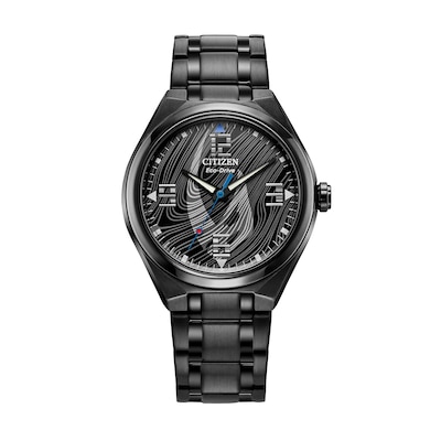 Men's Citizen Eco-Drive® Star Wars™ Mandalorian™ Black Strap Watch (Model: AW2045-57W)