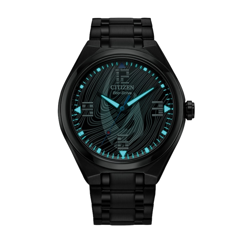 Men's Citizen Eco-Drive® Star Wars™ Mandalorian™ Black Strap Watch (Model: AW2045-57W)|Peoples Jewellers