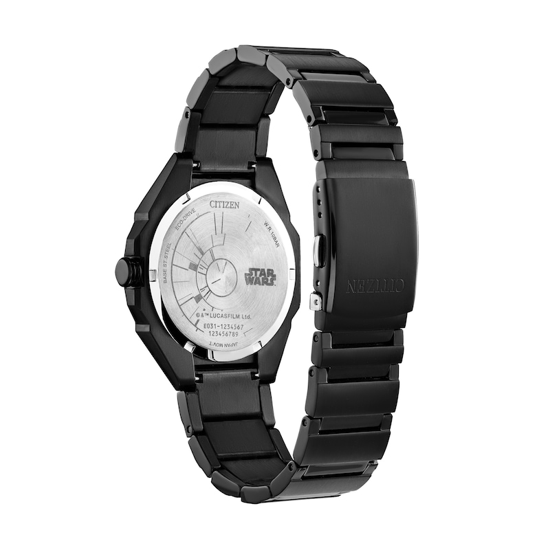Men's Citizen Eco-Drive® Star Wars™ Death Star 2 Black IP Watch (Model: BJ6539-50W)|Peoples Jewellers