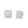 Thumbnail Image 0 of Diamond Accent Cushion Stud Earrings in Sterling Silver