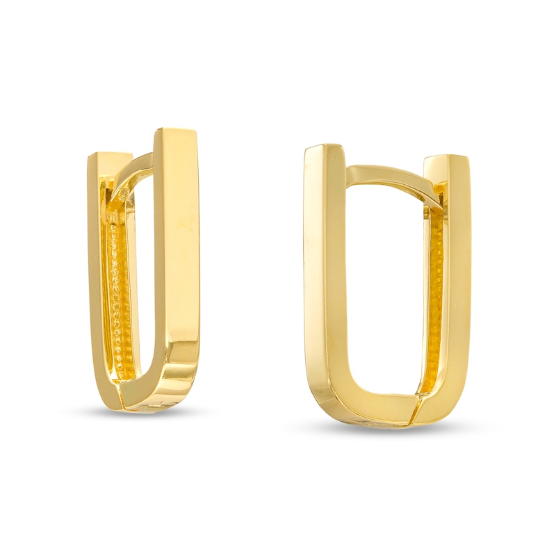 10K Solid Gold Dainty Chain Huggie Earrings Gold Hoop Earrings,Gold Huggie Earrings.
