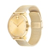 Men's Movado Bold® Thin Crystal Accent Gold-Tone IP Mesh Watch with Gold-Tone Dial (Model: 3600903)