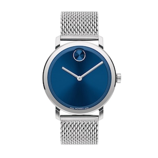 Men's Movado Bold® Evolution Mesh Watch with Blue Dial (Model: 3600901)