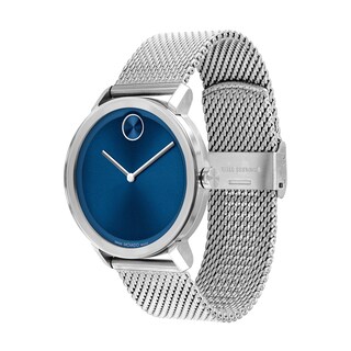 Men's Movado Bold® Evolution Mesh Watch with Blue Dial (Model: 3600901)