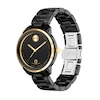 Thumbnail Image 1 of Ladies' Movado Bold® Verso Gold-Tone IP and Black Ceramic Watch with Black Dial (Model: 3600936)